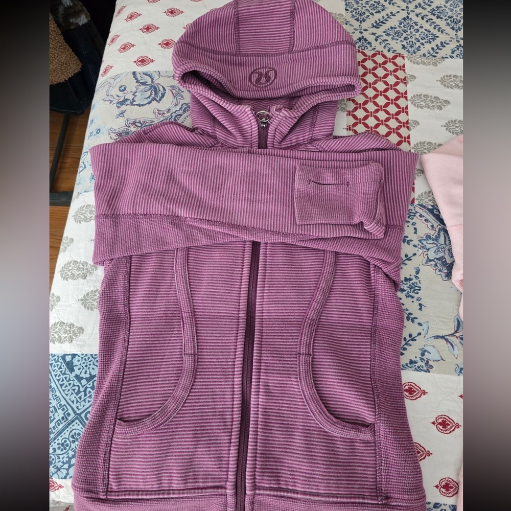 lululemon athletica Ribbed Zip-Up Jacket in Purple